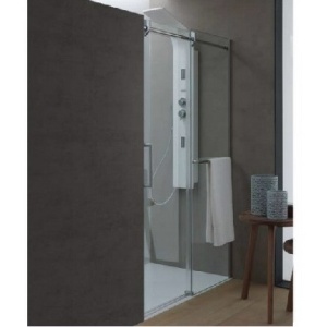 VIRGO TV2D/S 120 TUŠ VRATA (PARAVAN) VISINE 200 PROVIDNO KALJENO STAKLO 8mm HROM RAM – KOLPA SAN