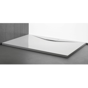 CAPO 100X80 BELA TUŠ KADA OD LIVENOG MERMERA VISINE 40mm POSTAVKA NA RAVAN POD – KOLPA SAN