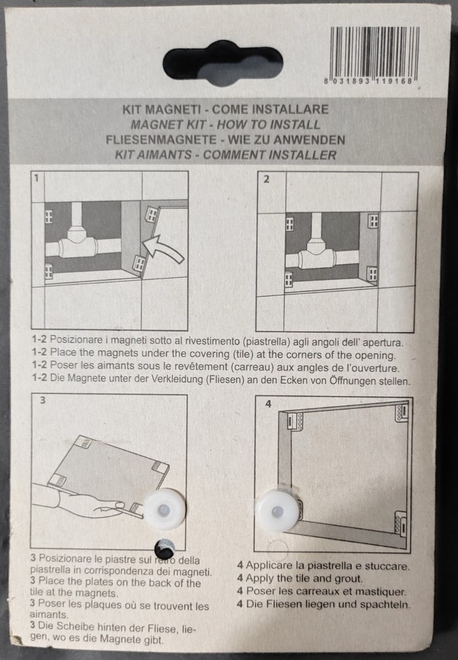 Magnet za postavku plocice umesto vratanca 4817