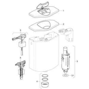 POKLOPAC ZA AP116 SA TIPKOM – GEBERIT