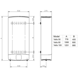 BOJLER 100L ARISTON VELIS EVO INOKS