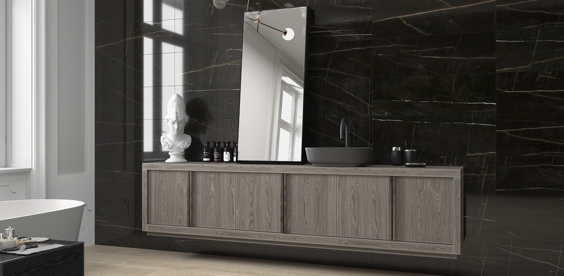 DURBAN BLACK SHINE 60X60 ARGENTA