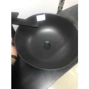 LAVABO NADGRADNI NA RAVNU PLOČU 7008CM fi415 CRNI MAT – MINOTTI