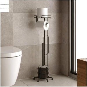 WC ČETKA I DRŽAČ TOALET PAPIRA ŽIČANI CRNI – TEKNO-TEL