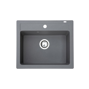 SUDOPERA GRANITNA XQUADRO 60 GRAFIT 600X500 SA SIFONOM fi90 METALAC