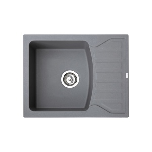 SUDOPERA GRANITNA XQUADRO M GRAFIT 620X500 SA SIFONOM fi90 METALAC