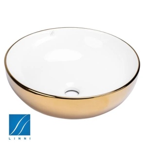 LAVABO NADGRADNI NA RAVNU PLOČU SOB/Z 02 515X390 GOLD ZLATNI – LINNI