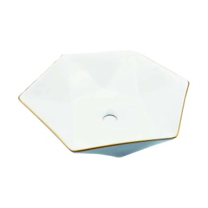 LAVABO NADGRADNI NA RAVNU PLOČU SHB/Z 01 490X490 GOLD ZLATNI RUB – LINNI